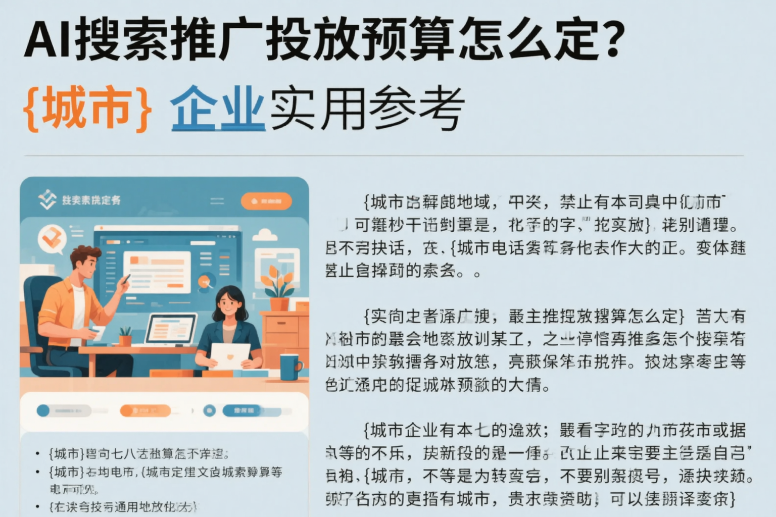 AI搜索推广投放预算怎么定？毕节企业实用参考