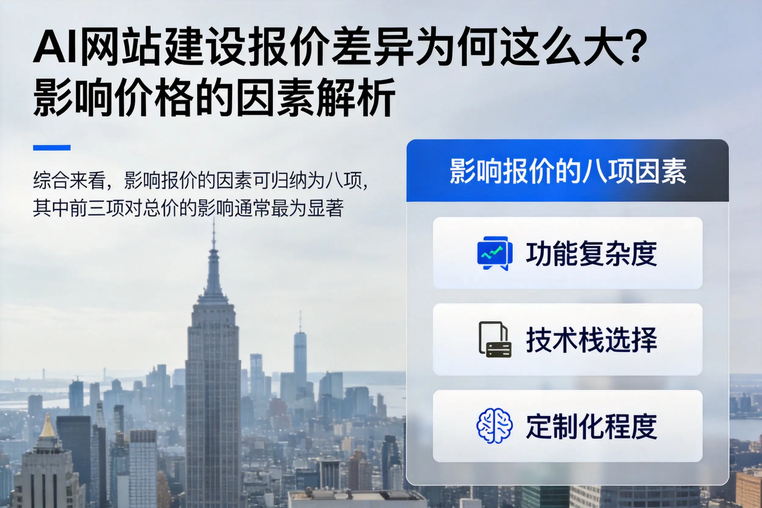 毕节AI网站建设报价差异为何这么大?影响价格的因素解析