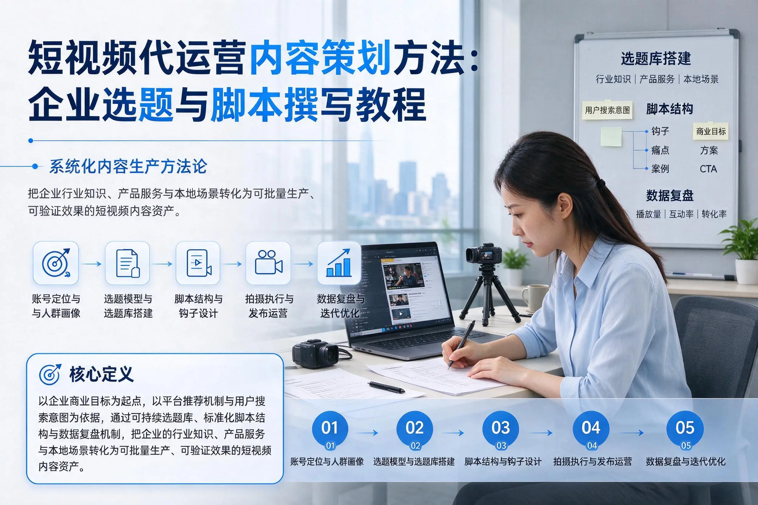 短视频代运营内容策划方法：毕节企业选题与脚本撰写教程