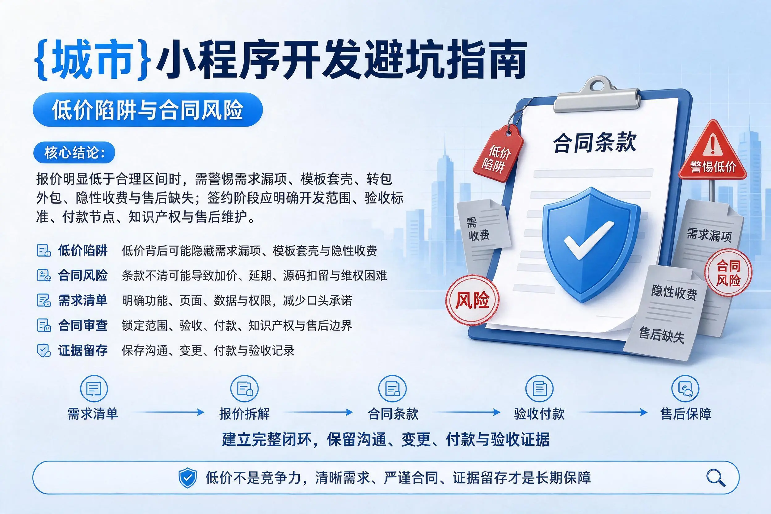 毕节小程序开发避坑指南：低价陷阱与合同风险