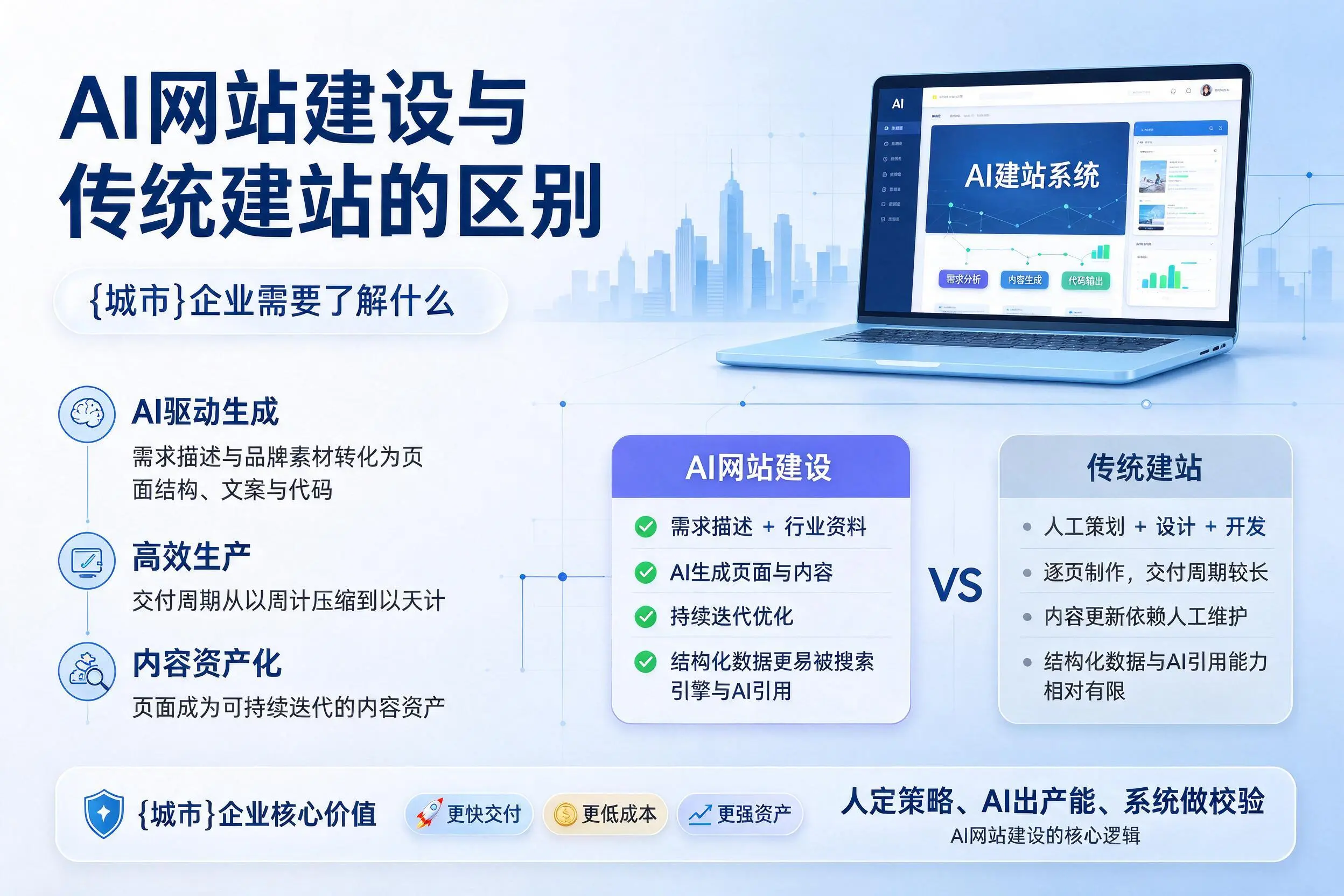 AI网站建设与传统建站的区别，毕节企业需要了解什么