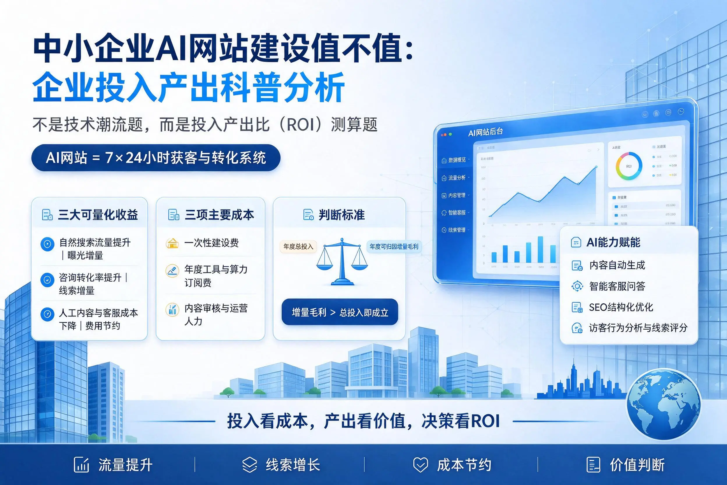 中小企业AI网站建设值不值：毕节企业投入产出科普分析