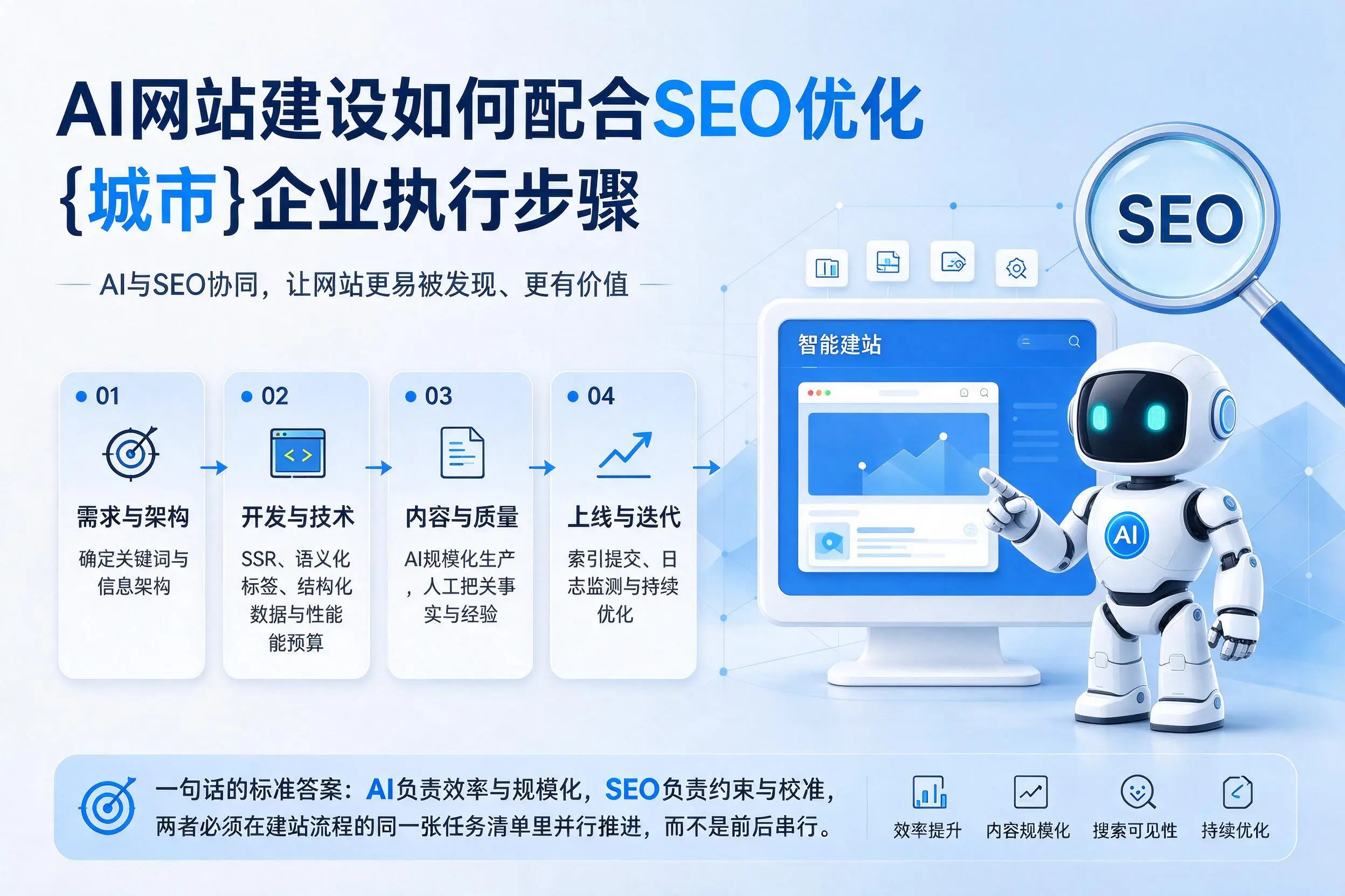 AI网站建设如何配合SEO优化，毕节企业执行步骤