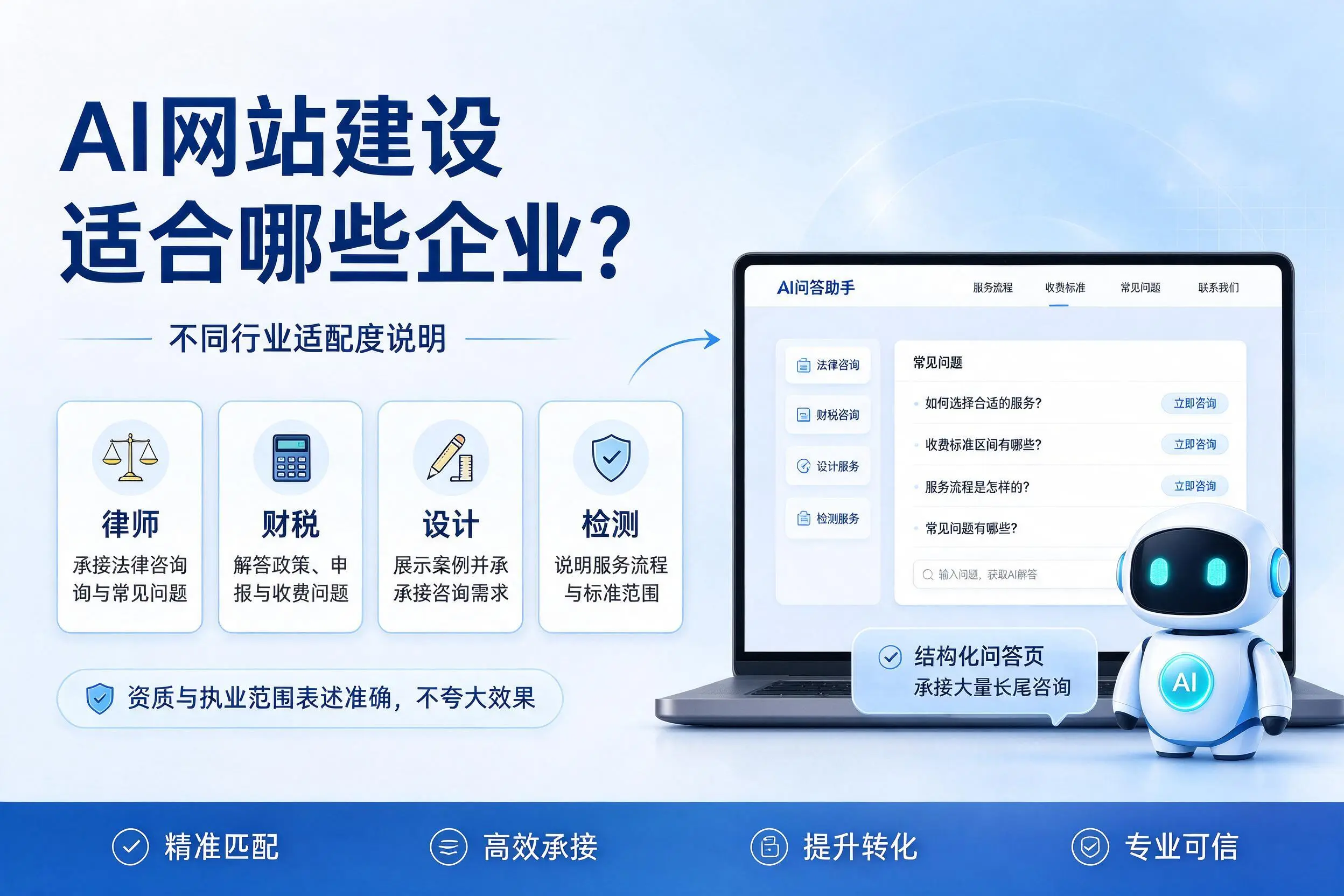 AI网站建设适合哪些企业?毕节不同行业适配度说明